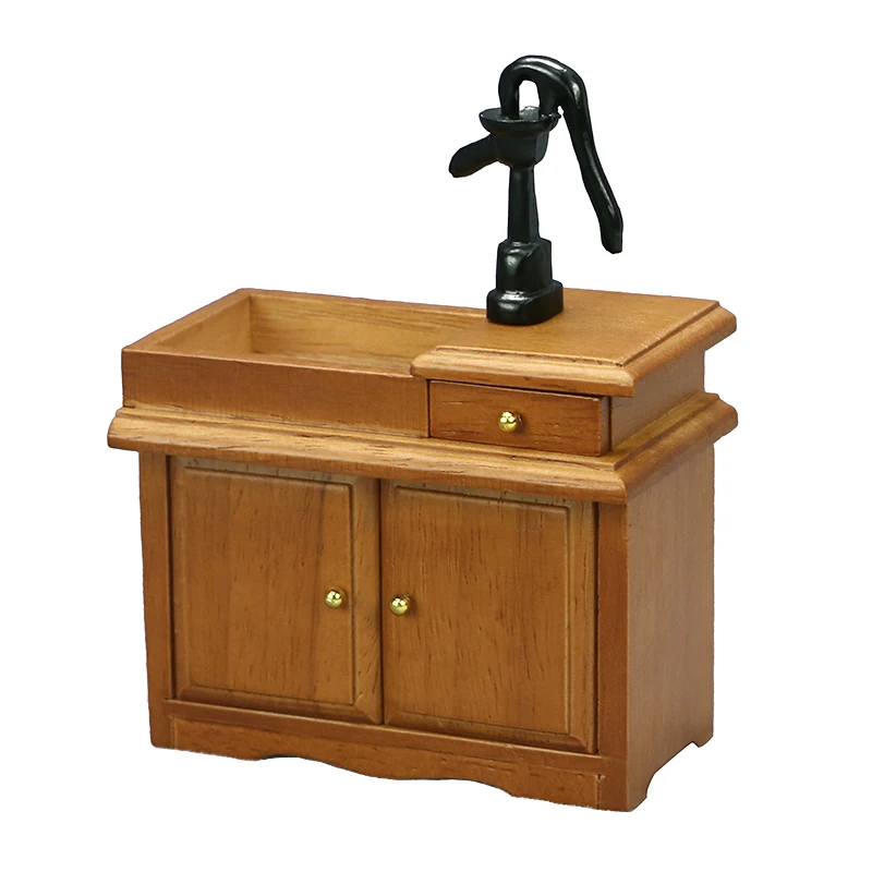 Miniature Resin Bathroom Sink Cupboard for Dollhouses 8 Miniature Resin Bathroom Sink Cupboard for Dollhouses - Image 8