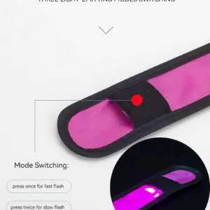 Vibrant LED Luminous Safety Bracelet 14 S083686bcbb514257a123f0ff1f3cdd11D