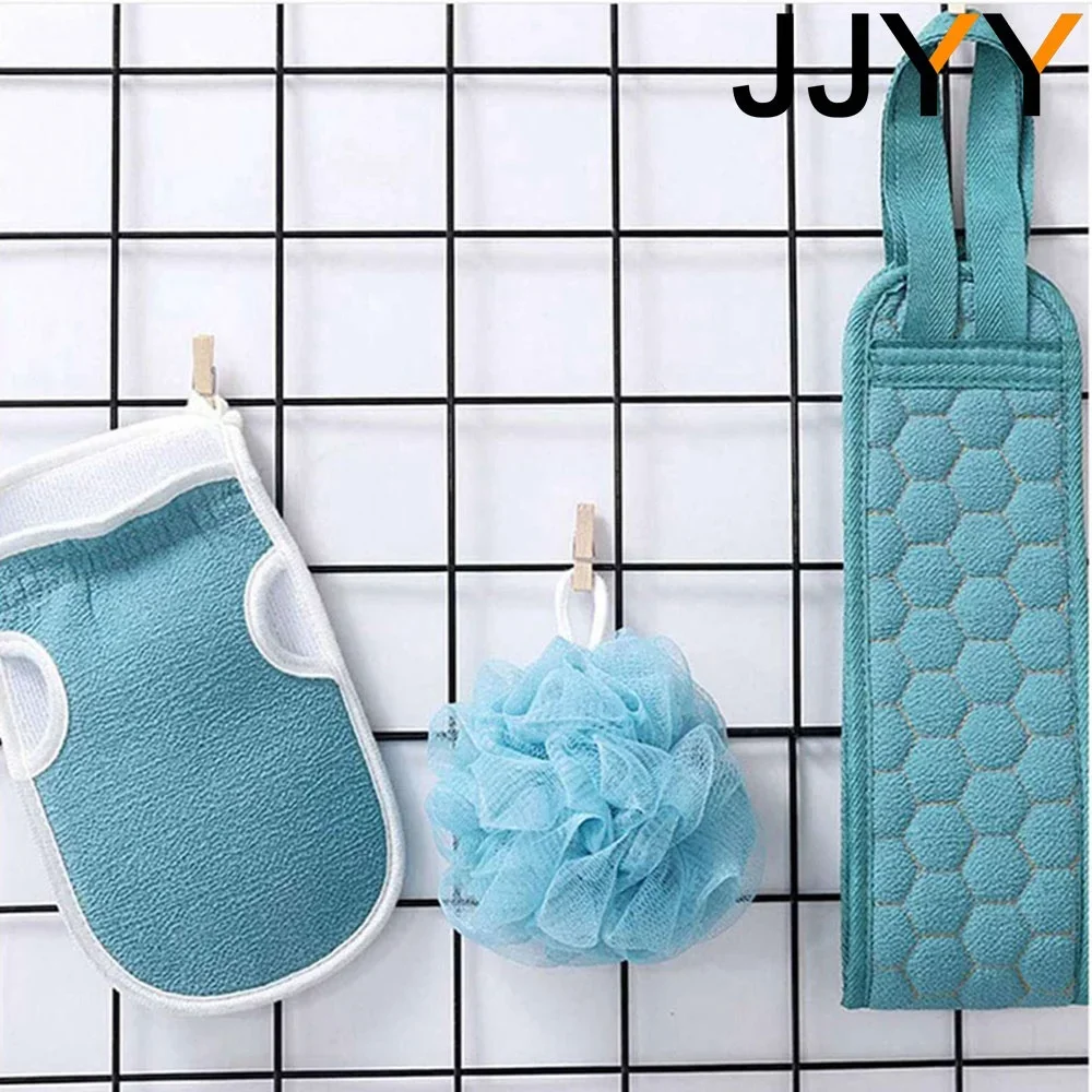 Exfoliating Bath Set with Back Scrubber and Gloves 4 Exfoliating Bath Set with Back Scrubber and Gloves - Image 4