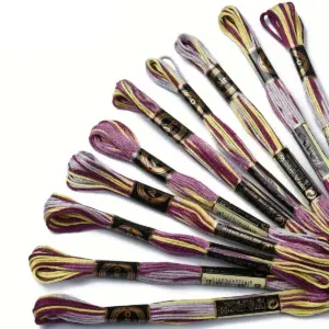 Vibrant Mercerized Cotton Embroidery Floss Set 17 S0a1cd59bed6e4bacb80c79879348f0878