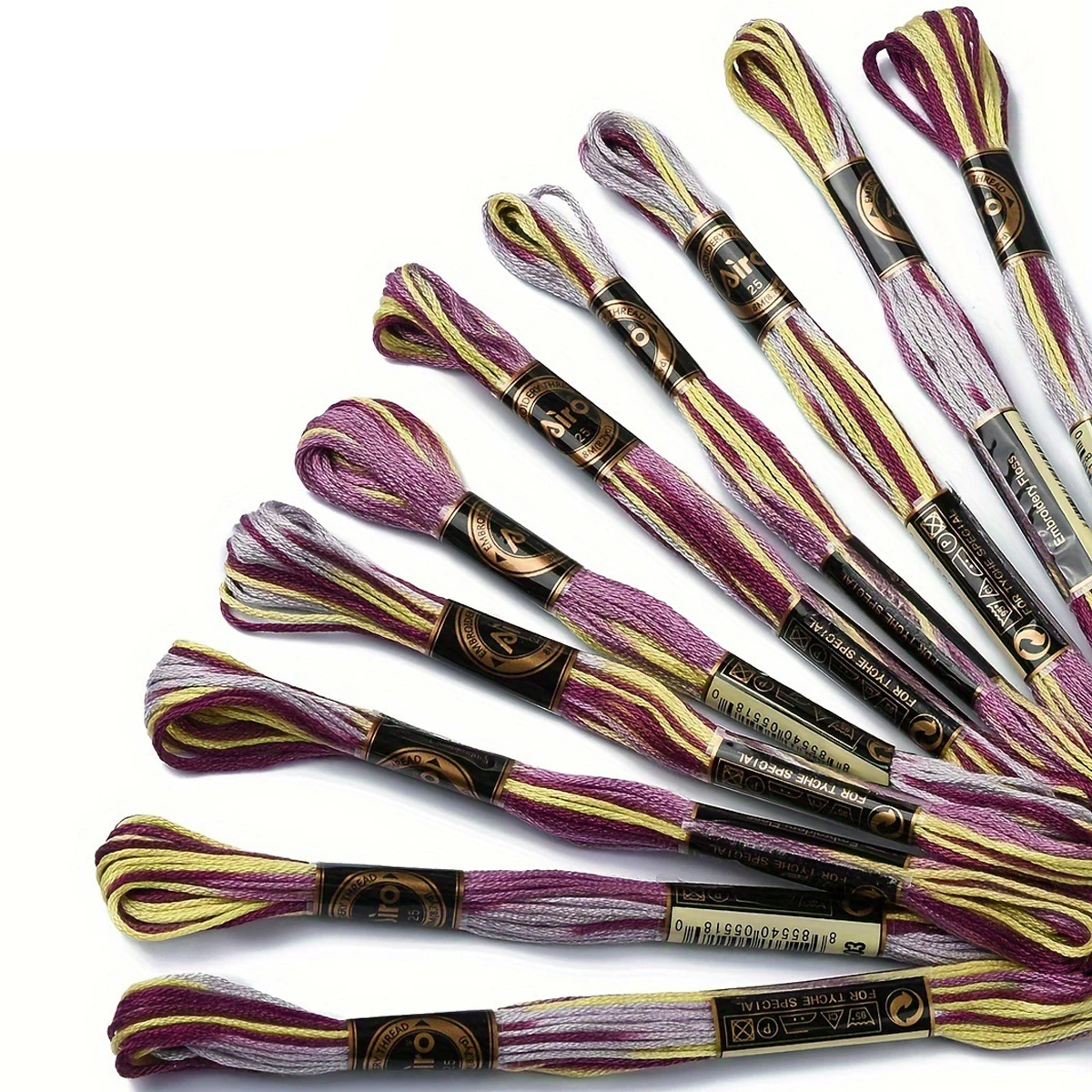 Vibrant Mercerized Cotton Embroidery Floss Set 8 Vibrant Mercerized Cotton Embroidery Floss Set - Image 8