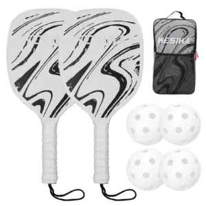 Premium Pickleball Set with Paddles and Balls 18 S0a587ae85a0b4c119f8c85d50ce7c3cfO