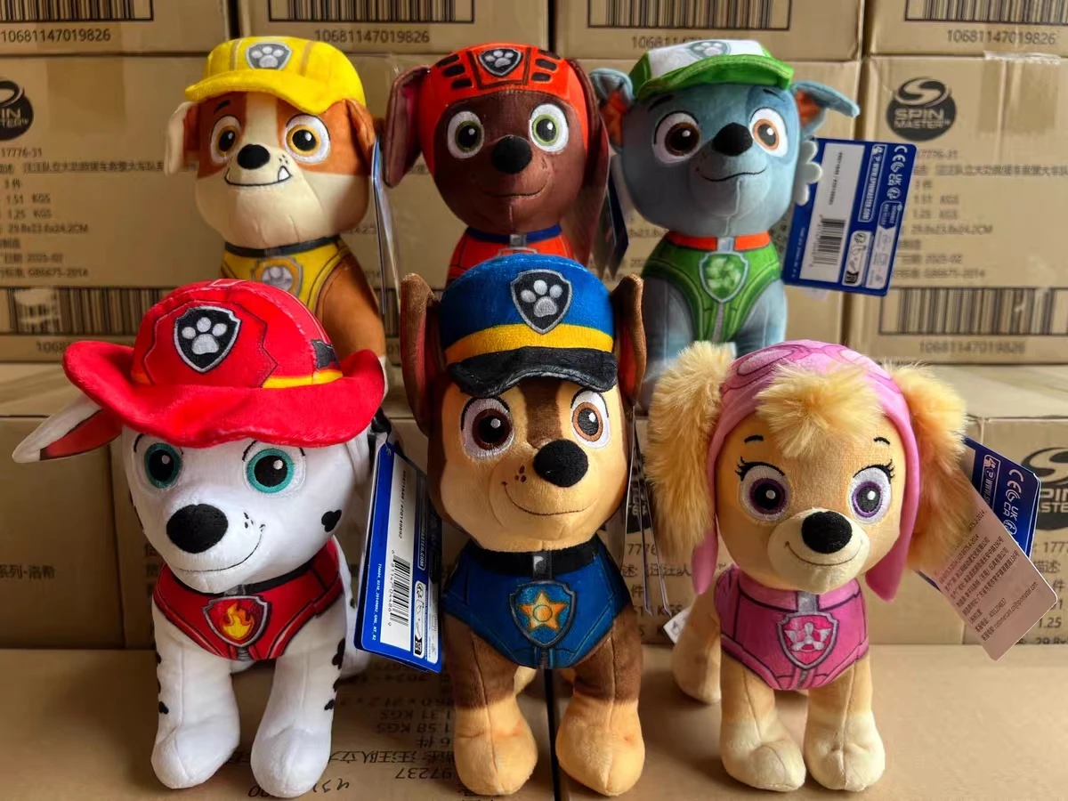 Paw Patrol Plush Toy Set, 18-20cm Characters 1 Paw Patrol Plush Toy Set, 18-20cm Characters