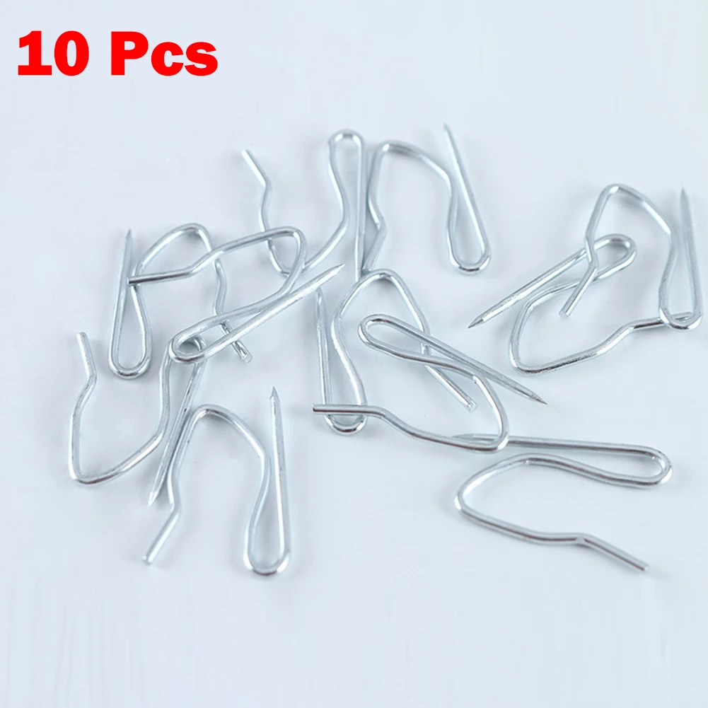 Silver Metal Curtain Hooks for French Pleat Drapes 8 Silver Metal Curtain Hooks for French Pleat Drapes - Image 8
