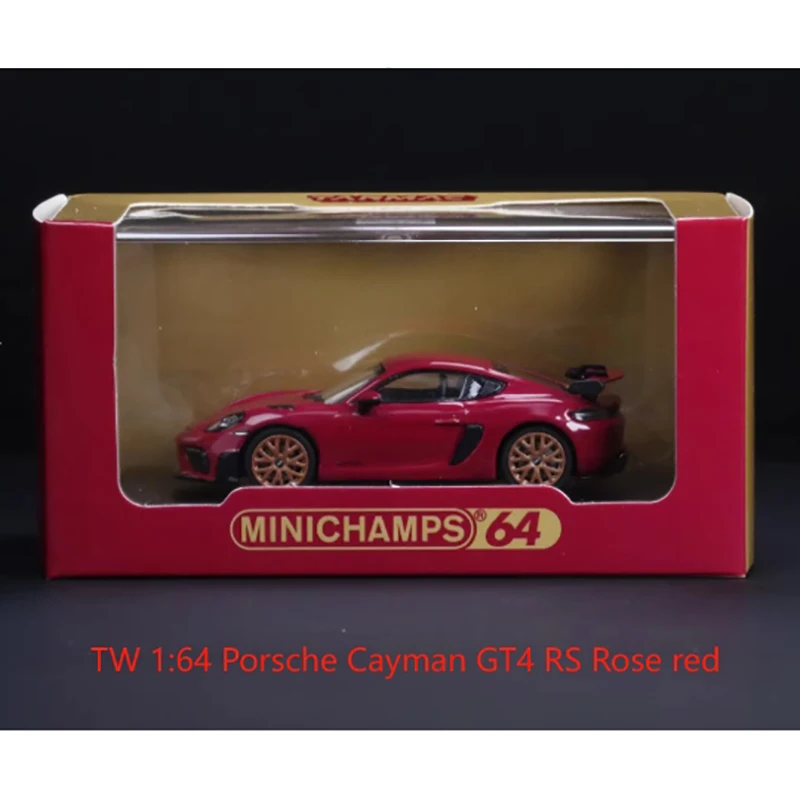 Vibrant Orange Porsche Cayman GT4 RS Model 1:64 Scale 2 Vibrant Orange Porsche Cayman GT4 RS Model 1:64 Scale - Image 2