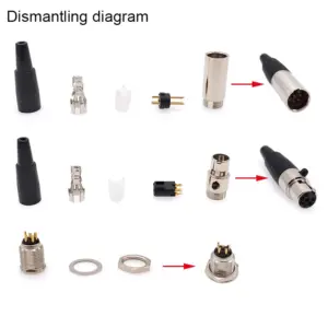 Professional XLR Connectors Set 3-7 Pin 14 S0c230a95fb354cecb9bdcf06e64ce73dl