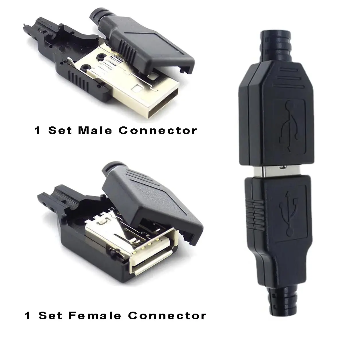 Set of 10 USB Type A Connectors for Custom Builds 5 Set of 10 USB Type A Connectors for Custom Builds - Image 5
