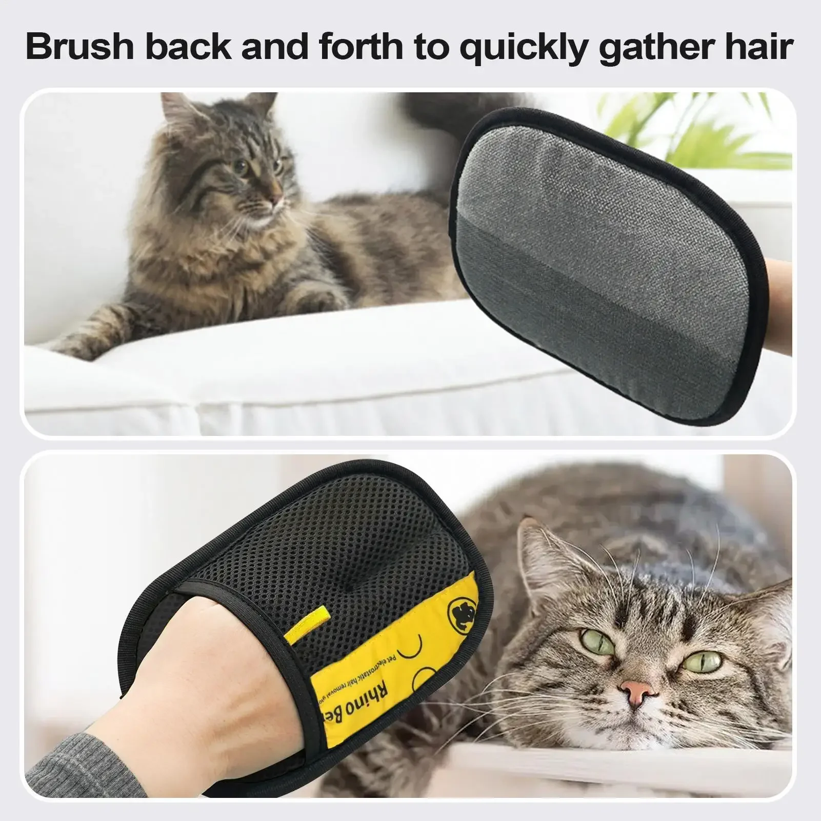 Pet Hair Removal Gloves for Dogs and Cats 2 Pet Hair Removal Gloves for Dogs and Cats - Image 2