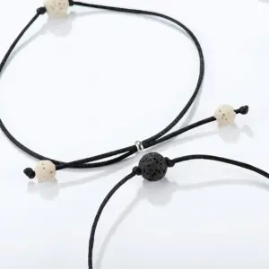 Adjustable Couple’s Bracelets Set in Waterproof Yarn 11 S0cc6756bdeb74a0988de421d4f293424B