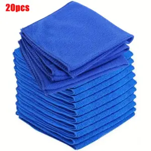 Vibrant Blue Microfiber Cleaning Towels Set of 20 19 S0d2fff96edb8492ea6969276f84b9fb3V