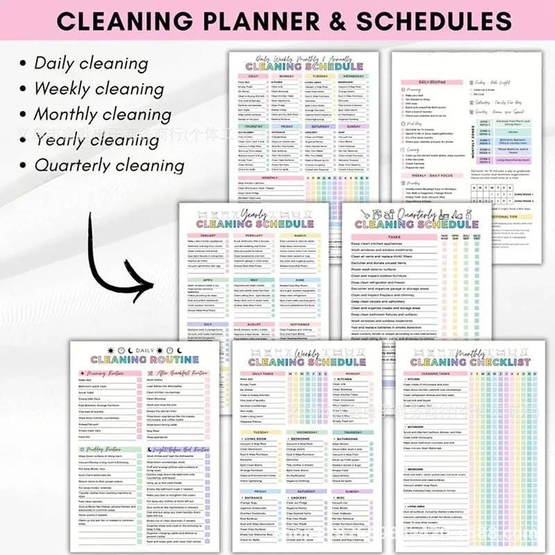 Vibrant ADHD Cleaning Planner Bundle 5 Vibrant ADHD Cleaning Planner Bundle - Image 5
