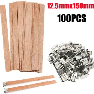 Handmade Soy Wax Candle Wooden Wick Set 18 S0dfbfe40eeb546009c1bdf7f3c49d23ac