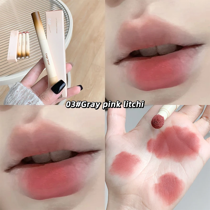 Velvet Matte Lip Powder Cream in Four Shades 7 Velvet Matte Lip Powder Cream in Four Shades - Image 7