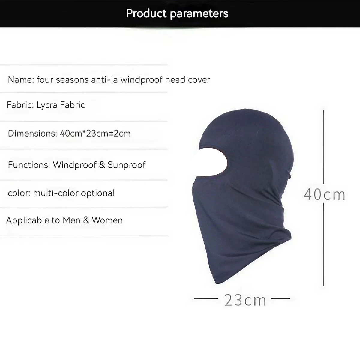 Outdoor Lycra Balaclava Mask for Active Use 3 Outdoor Lycra Balaclava Mask for Active Use - Image 3