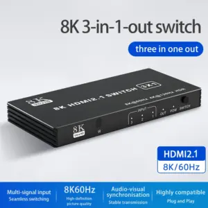 8K HDMI 2.1 Switch Splitter with Remote 15 S0f2858f0744a4e6ba965009325994546R