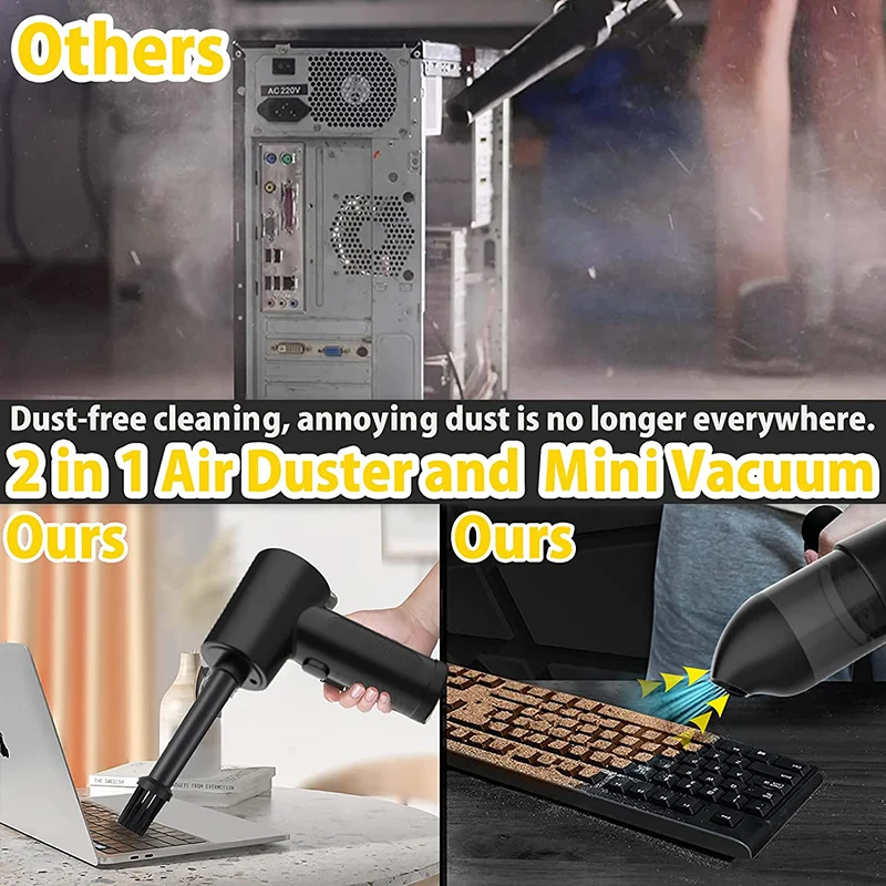 Wireless Air Duster with 51,000 RPM, USB-C Rechargeable 2 Wireless Air Duster with 51,000 RPM, USB-C Rechargeable - Image 2