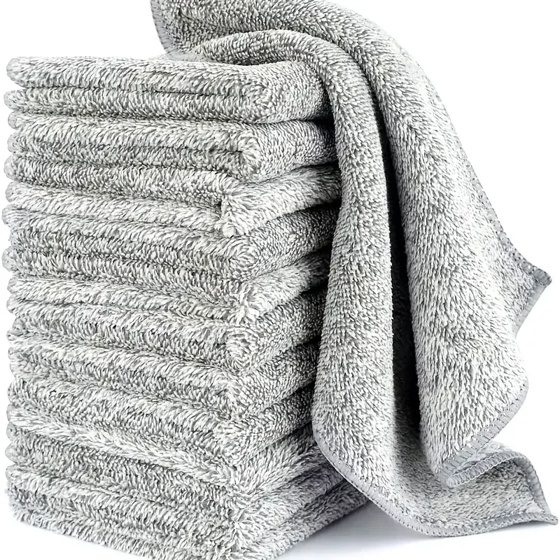 Large Gray Microfiber Cleaning Cloths 123cm Set 3 Large Gray Microfiber Cleaning Cloths 123cm Set - Image 3