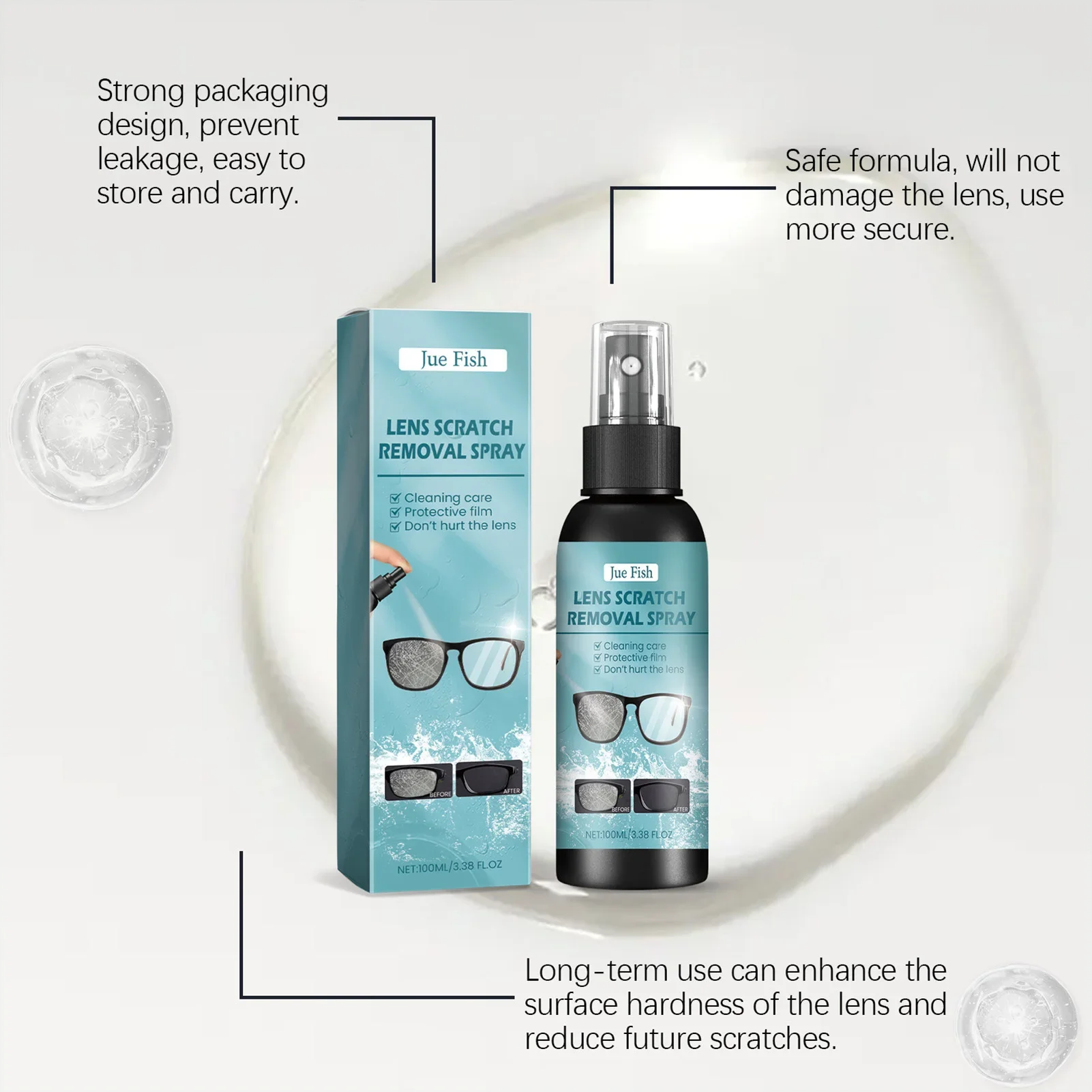 Refined 100ml Lens Cleaner Spray for Glasses 6 Refined 100ml Lens Cleaner Spray for Glasses - Image 6