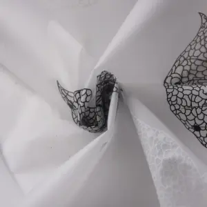 Modern Leaf Pattern Shower Curtain 71x71" 10 S101ec184f7064f0093016894241c67aaJ