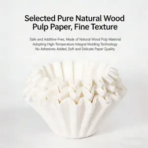 White Wood Pulp Coffee Filters Set of 50 8 S101eed62750b4bc2a036d5b9b184c942b