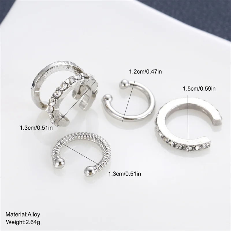 Minimalist Geometric Clip Earrings Set in Six Colors 6 Minimalist Geometric Clip Earrings Set in Six Colors - Image 6