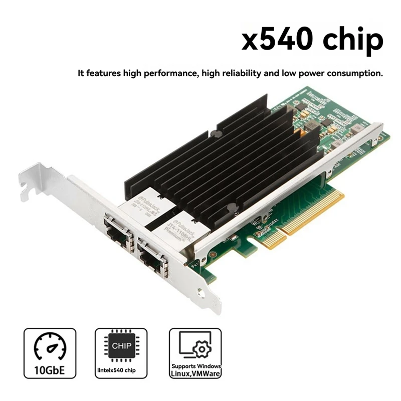 X540-T2 Dual Port 10GbE PCIe Network Card 3 X540-T2 Dual Port 10GbE PCIe Network Card - Image 3