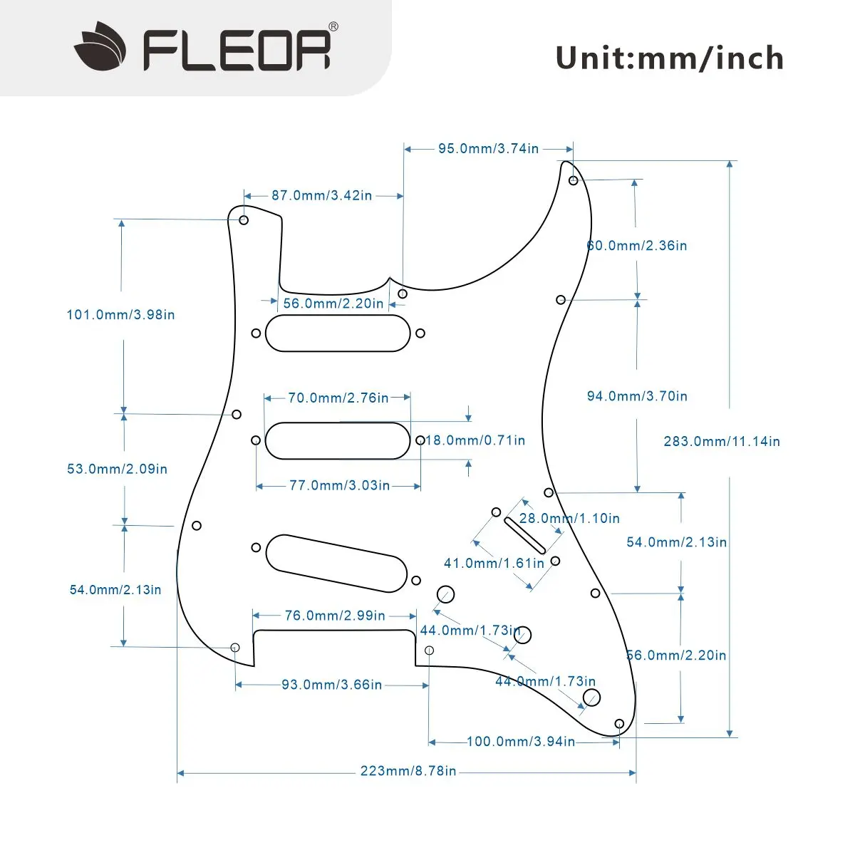 Vintage Brown Tortoise Pickguard for Strat 6 Vintage Brown Tortoise Pickguard for Strat - Image 6