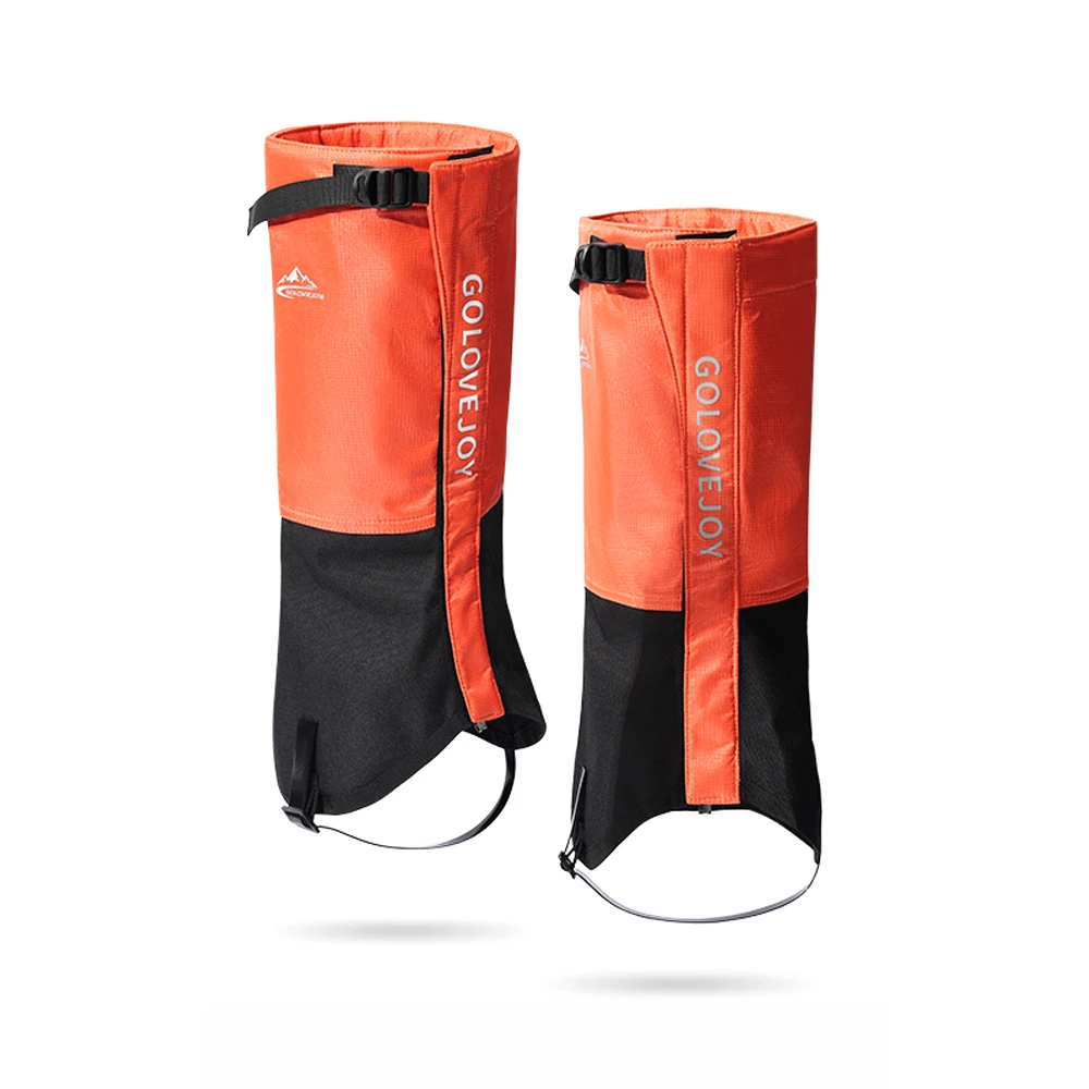 Bright Orange Waterproof Snow Gaiters for Outdoors 8 Bright Orange Waterproof Snow Gaiters for Outdoors - Image 8