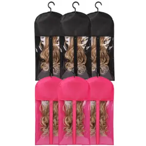 Wig Storage Bag Set with Clear Front 16 S112ca68e4b9a47aab62f3f20643380b0H