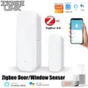 White ZigBee 3.0 Door Sensor for Smart Homes