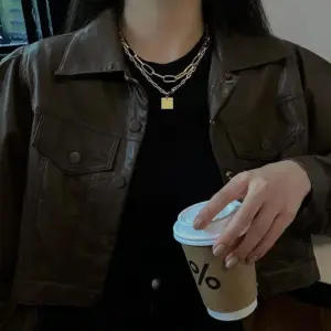 Double Layer Gold Hip-Hop Necklace for Women 9 S11af20dae9de424e9736237971d7824cO