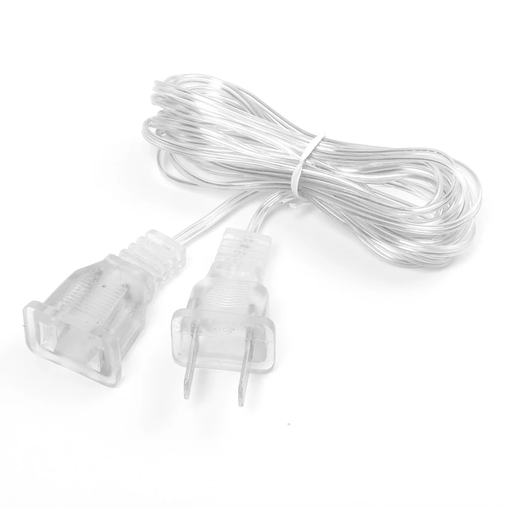 Transparent Power Extension Cable, 3m, EU/US Plug 7 Transparent Power Extension Cable, 3m, EU/US Plug - Image 7