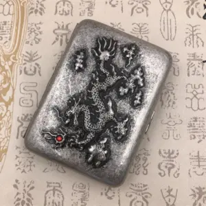 Vintage Brass Dragon Cigarette Case with Embossed Design 17 S11d1ec7b7db64f1484c2bd99fdc272dfK
