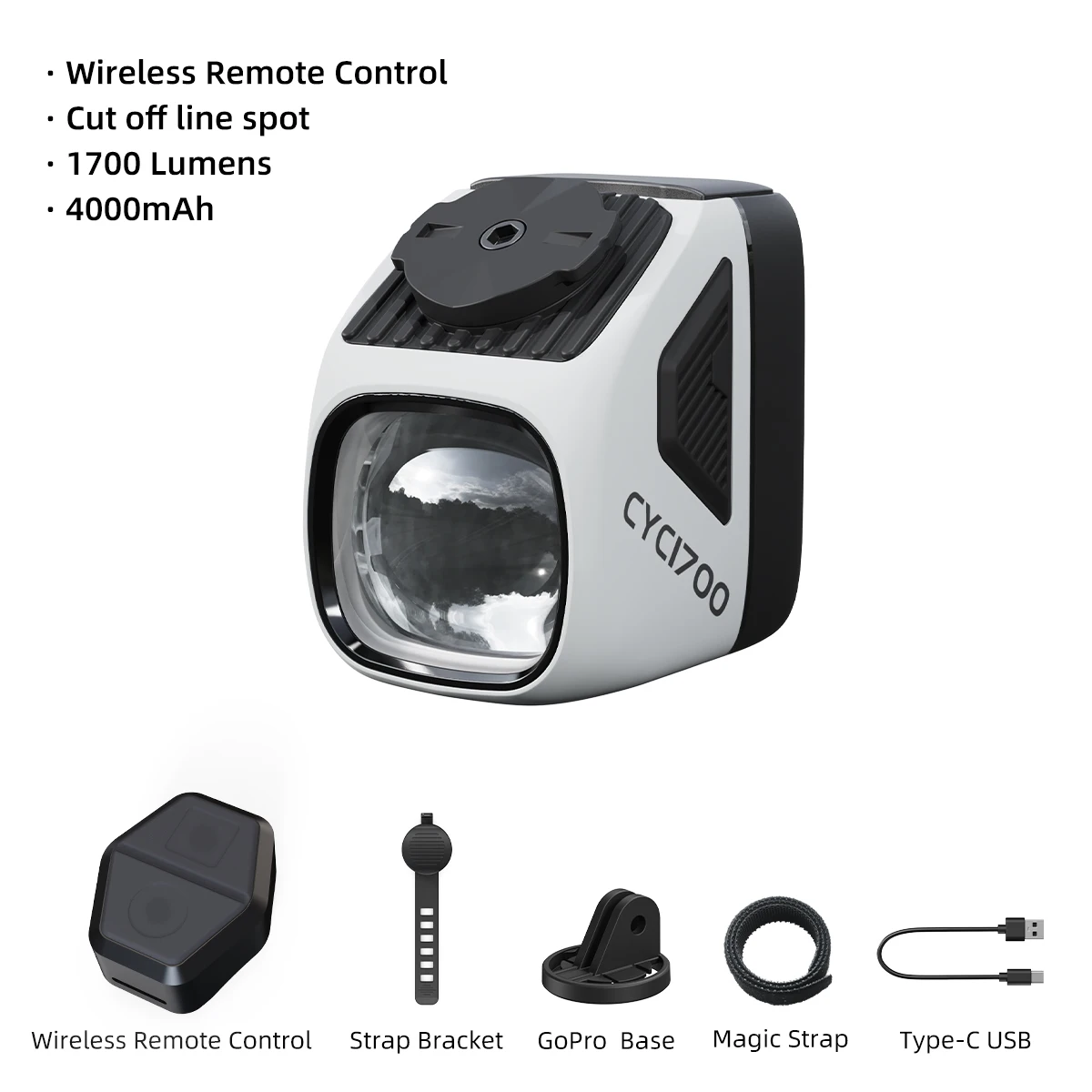 CYCLAMI CYC1700 Bike Headlight 1700 Lumens 7 CYCLAMI CYC1700 Bike Headlight 1700 Lumens - Image 7