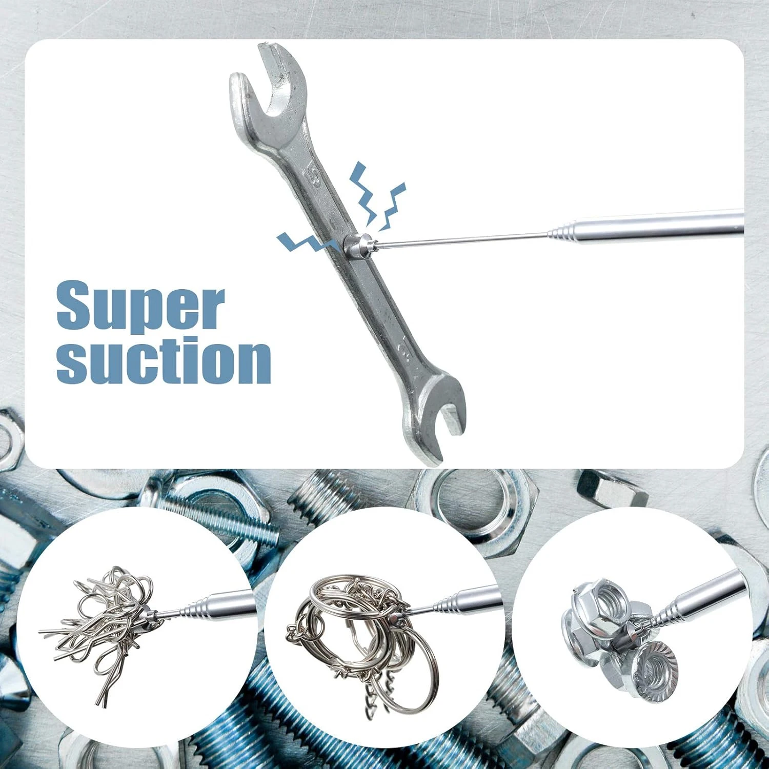 Telescopic Magnetic Pickup Tool with Pocket Clip 6 Telescopic Magnetic Pickup Tool with Pocket Clip - Image 6