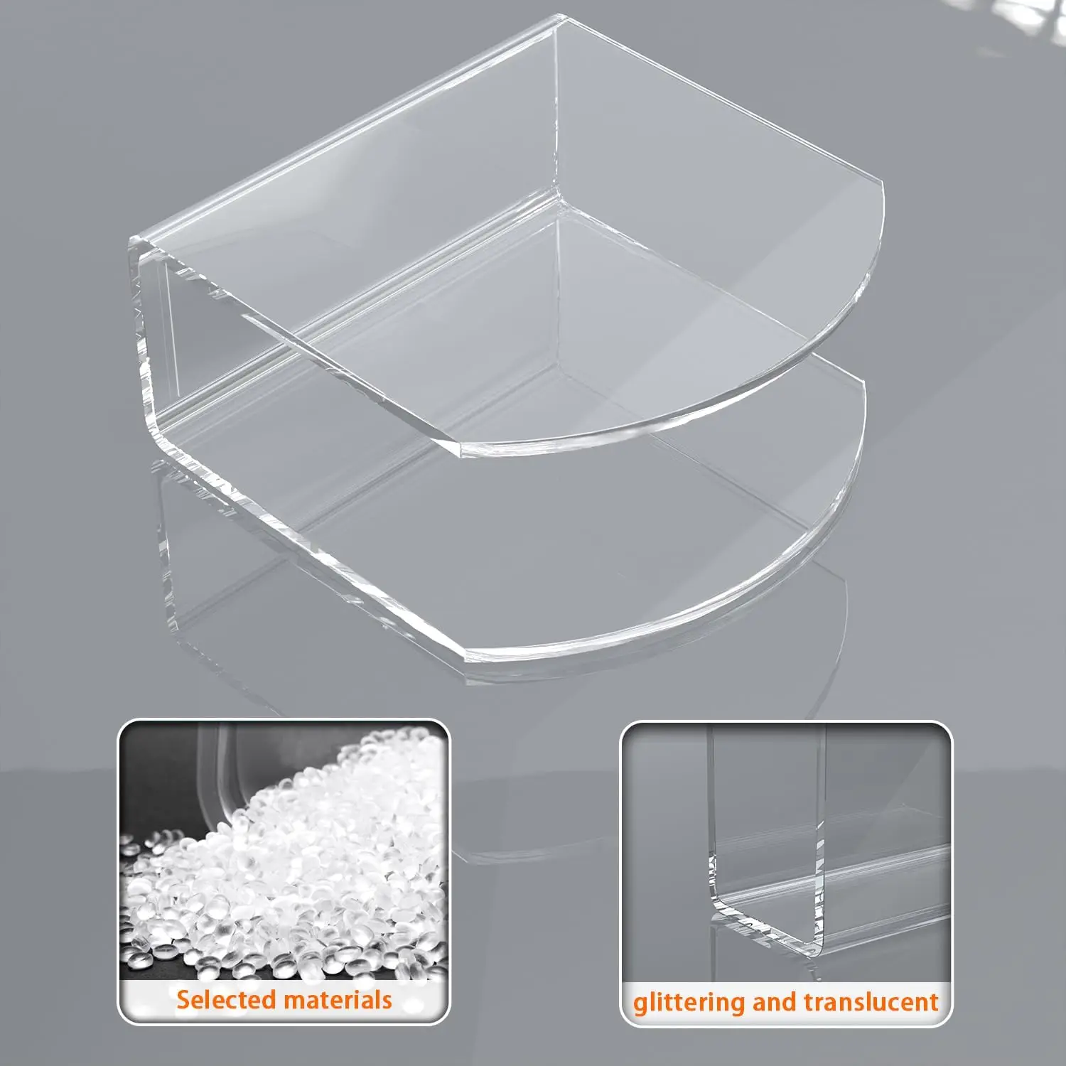 Modern Acrylic Napkin Holder - Set of 2 2 Modern Acrylic Napkin Holder - Set of 2 - Image 2