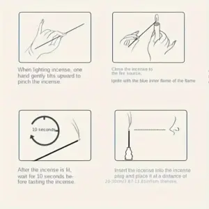 Natural Sandalwood Incense Sticks Set 15 S1275fa8b64394d408af461992b2474c7w