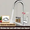 Silver Modern Kitchen Faucet with Arched Spout