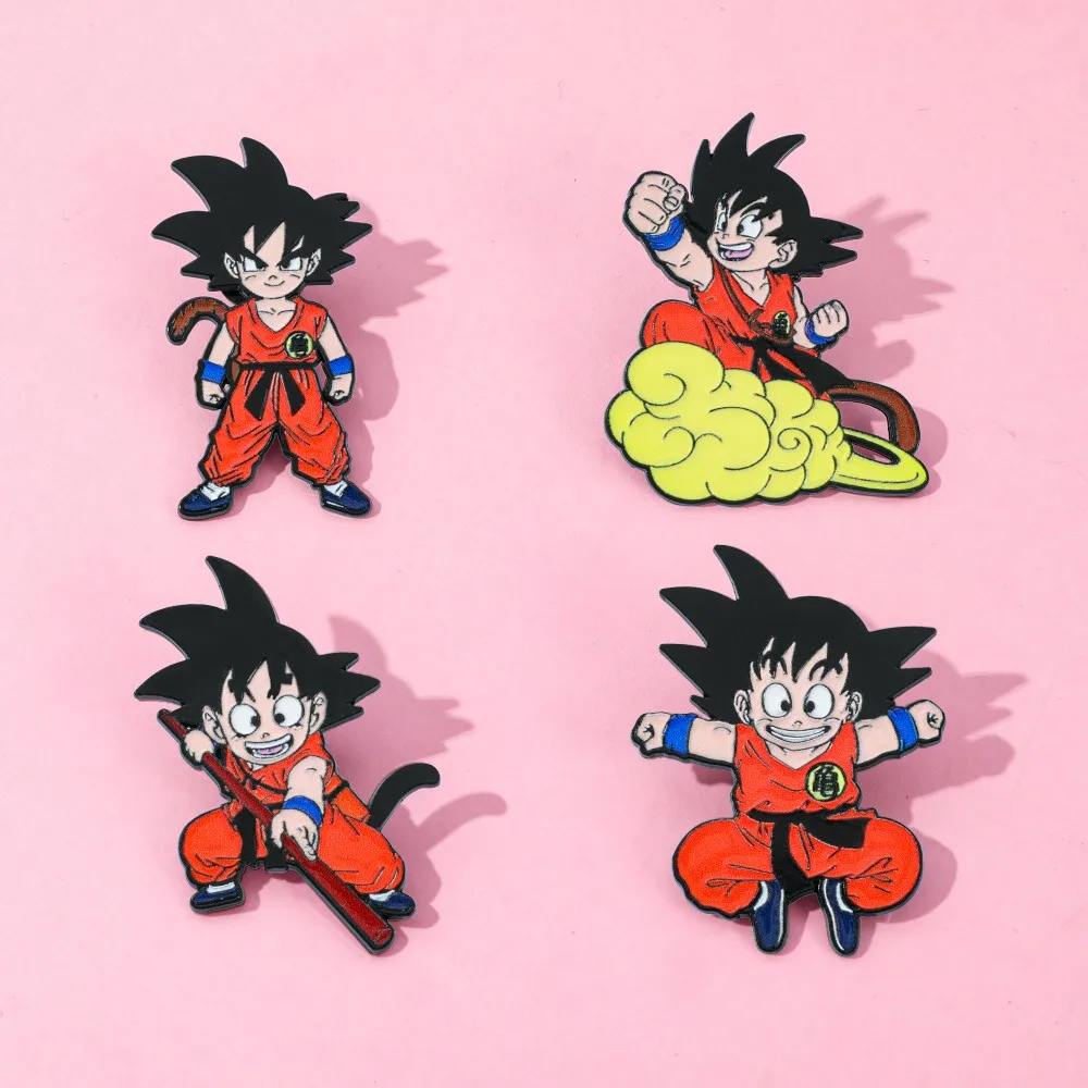 Son Goku Brooch Set - 4 Colorful Collectibles 4 Son Goku Brooch Set - 4 Colorful Collectibles - Image 4