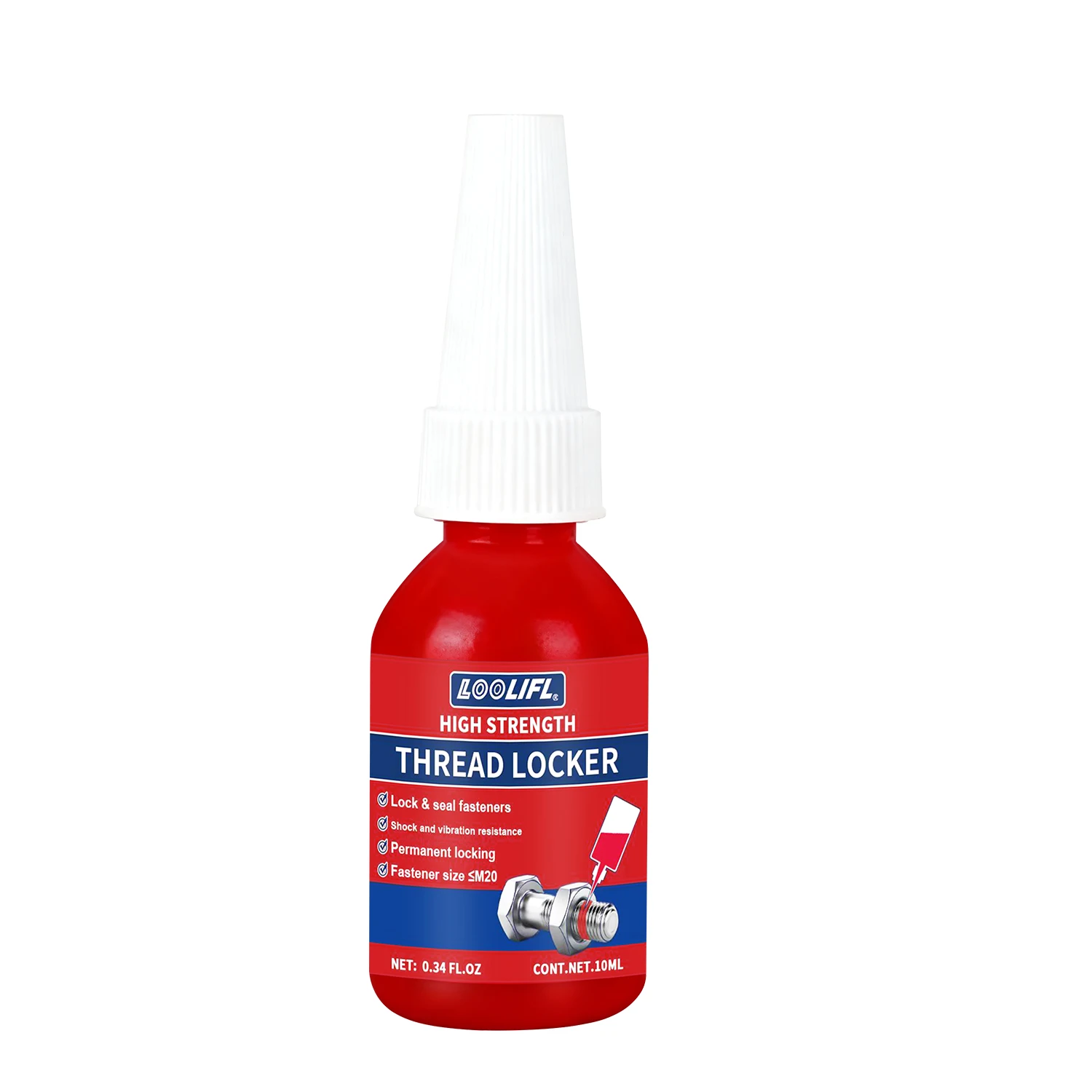 Loolifl Red Thread Locking Agent 10ml for M32 Fasteners 7 Loolifl Red Thread Locking Agent 10ml for M32 Fasteners - Image 7