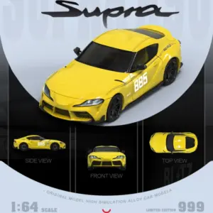 Yellow Alloy Diecast MF Supra A90 1:64 Scale 8 S1384d2ccfcd64d31ae268061a699b114w