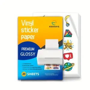 Bright and Vibrant Vinyl Sticker Paper Set