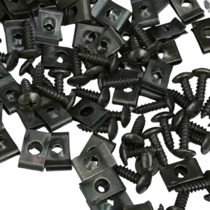 Vehicle Metal Fastener Set with Screws and Clips 15 S15389632655d424497d30b7c7f0ebf26v