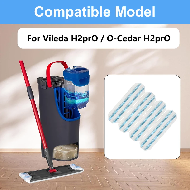 Microfiber Mop Pad for Vileda H2prO & O-Cedar 2 Microfiber Mop Pad for Vileda H2prO & O-Cedar - Image 2