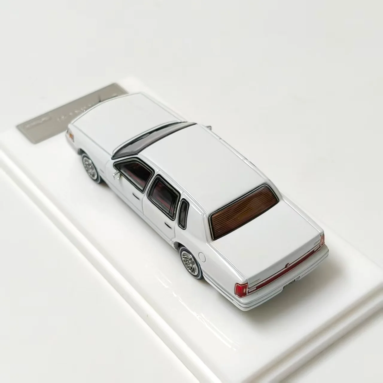Vintage White Sedan Diecast Model 1:64 Scale 6 Vintage White Sedan Diecast Model 1:64 Scale - Image 6