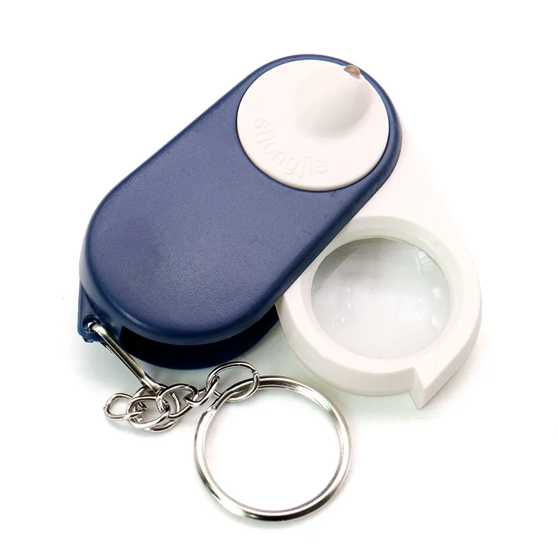 10X Folding Key Ring Glass Magnifier 2 10X Folding Key Ring Glass Magnifier - Image 2