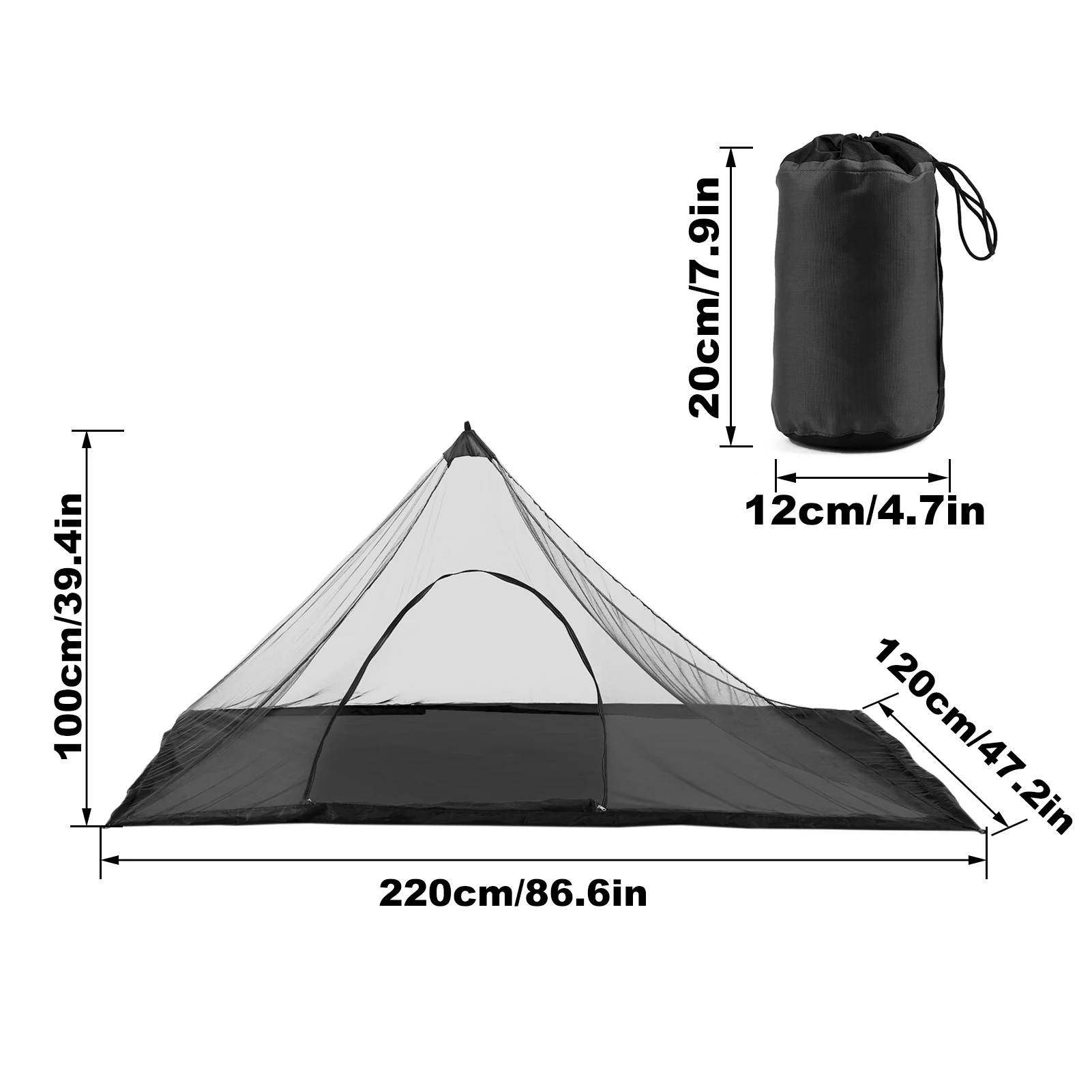 Durable Single-Person Camping Tent 220x120x100cm 6 Durable Single-Person Camping Tent 220x120x100cm - Image 6