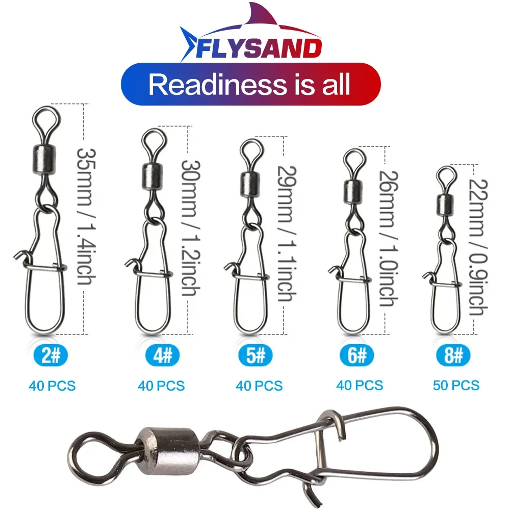 Premium Stainless Steel Fishing Swivels Set 2 Premium Stainless Steel Fishing Swivels Set - Image 2