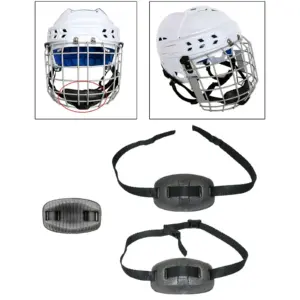 White Hockey & Football Helmet Chin Pad 10 S17511072be674403a3206f3bd2f02ea4p