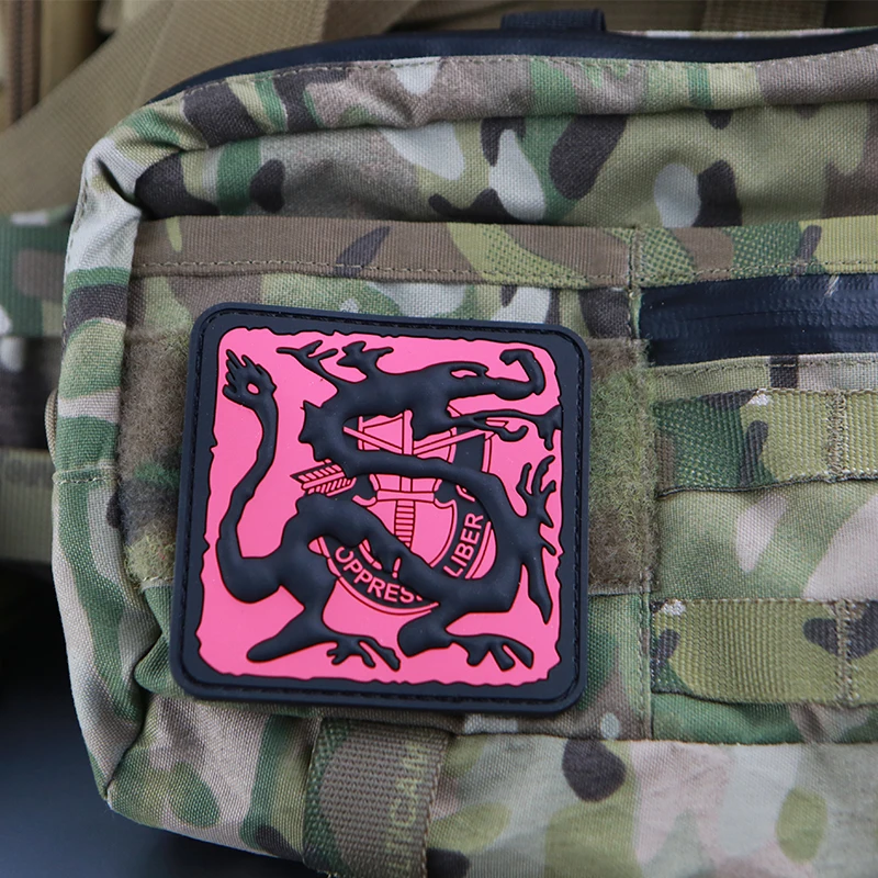 Vibrant Ronin 3D PVC Dragon Backpack Patch 2 Vibrant Ronin 3D PVC Dragon Backpack Patch - Image 2